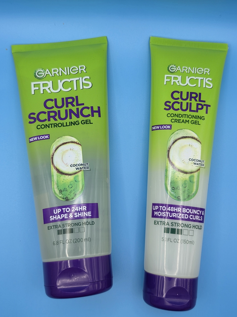 Garnier Fructis Curl Scrunch Curl Sculpt Gel - Green and Purple